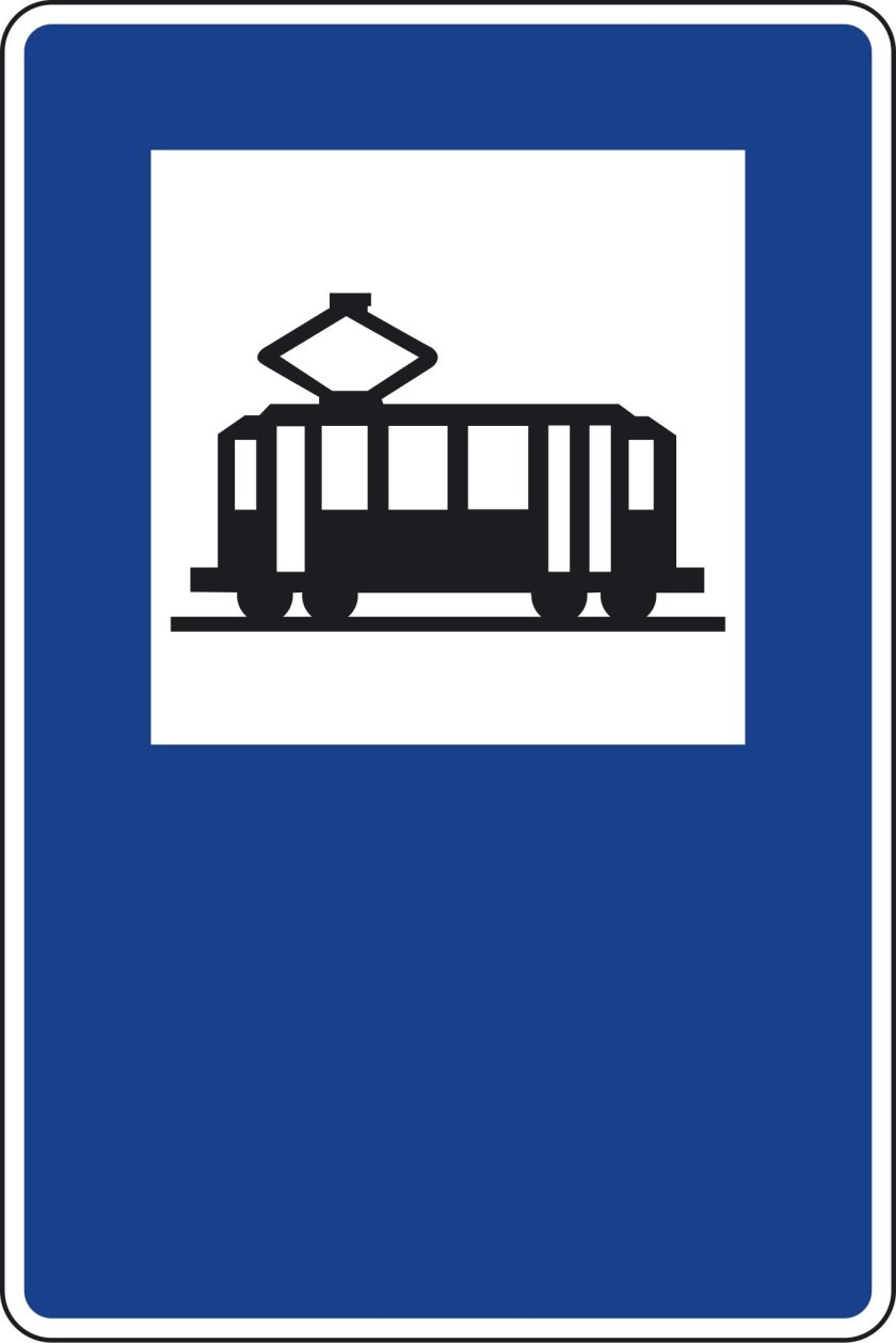 Знак Трамвайная остановка