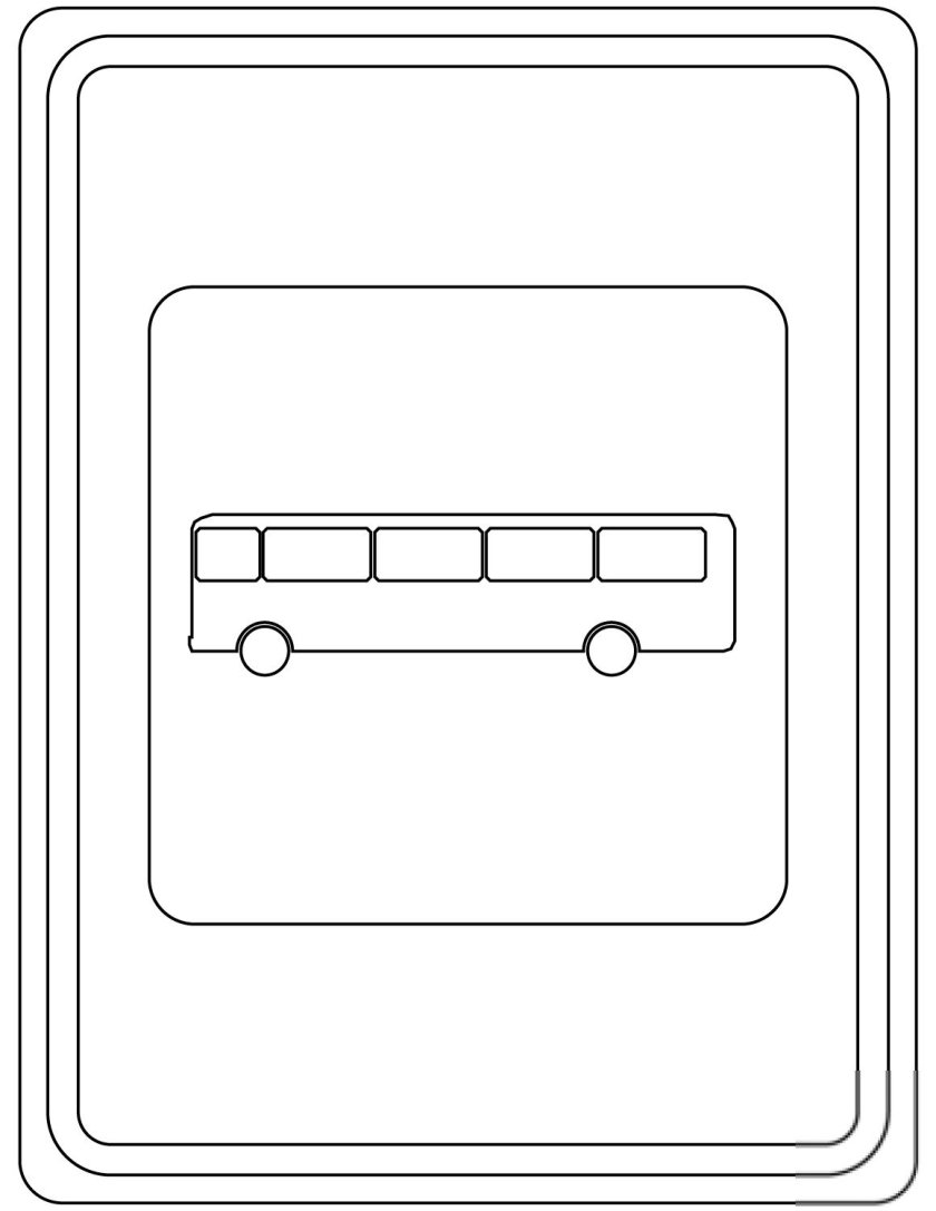 Знак автобусная остановка раскраска