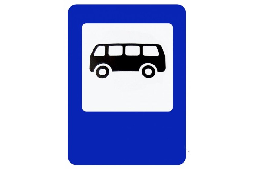 Знак остановка автобуса
