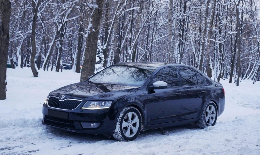 Skoda Octavia a7 черная