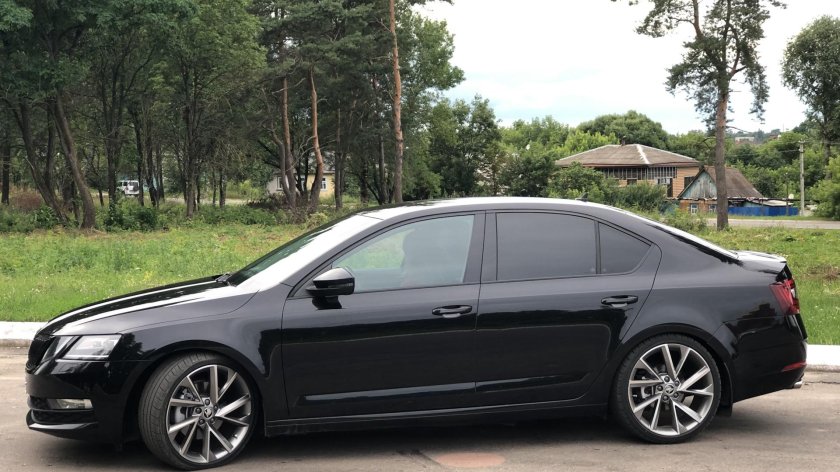Skoda Octavia a7 2017 черная