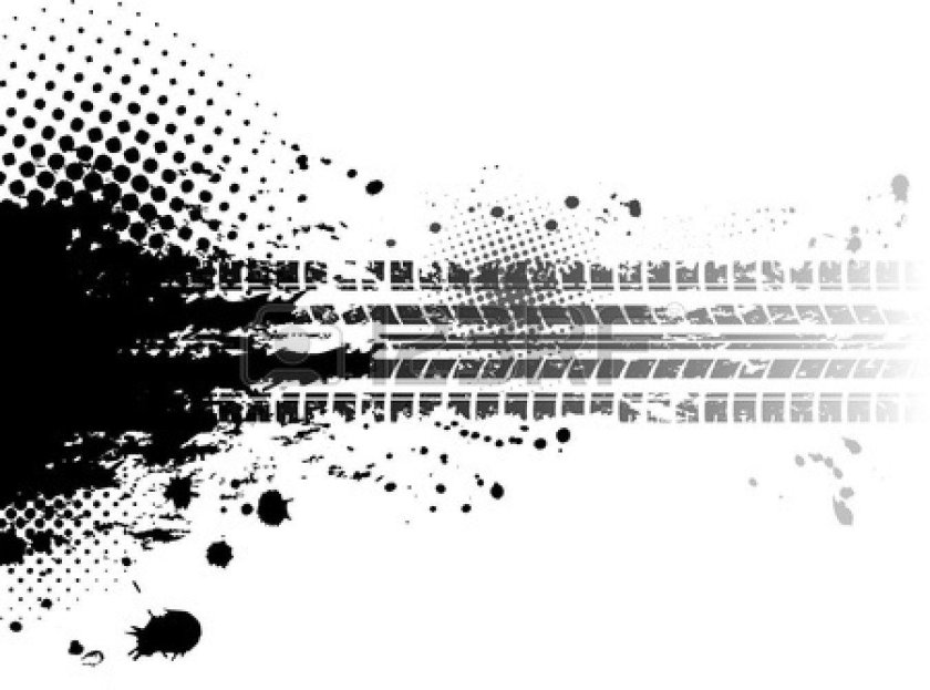 Следы от шин