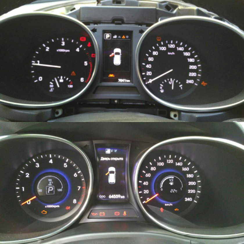 Панель приборов Санта Фе 2.2 дизель