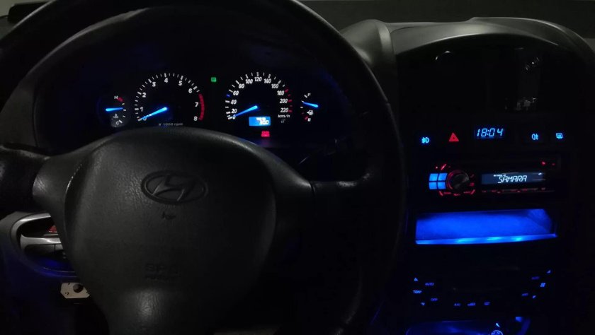 Hyundai Santa Fe Classic приборная панель