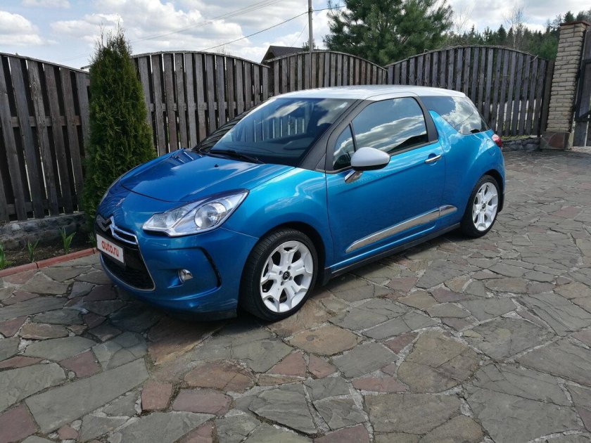 Ситроен ds3 голубой