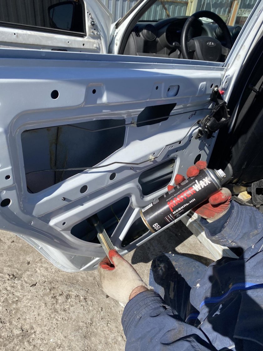 Виброизоляция дверей лада веста