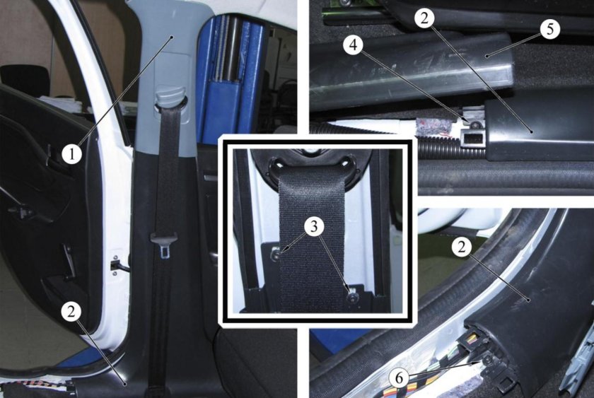 Держатель винта крепления обивки передней двери Лада Веста