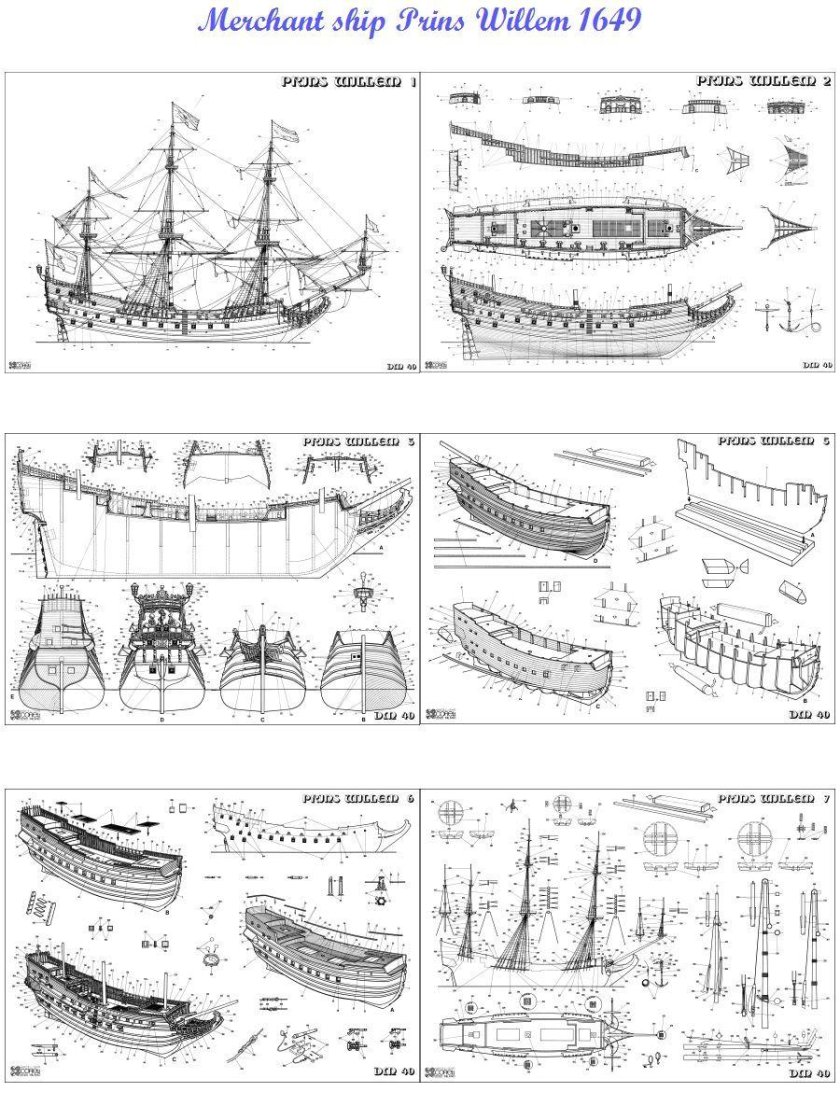 Корабль принц Вильям чертежи
