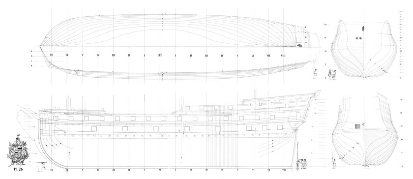 Чертежи корабля le fleuron