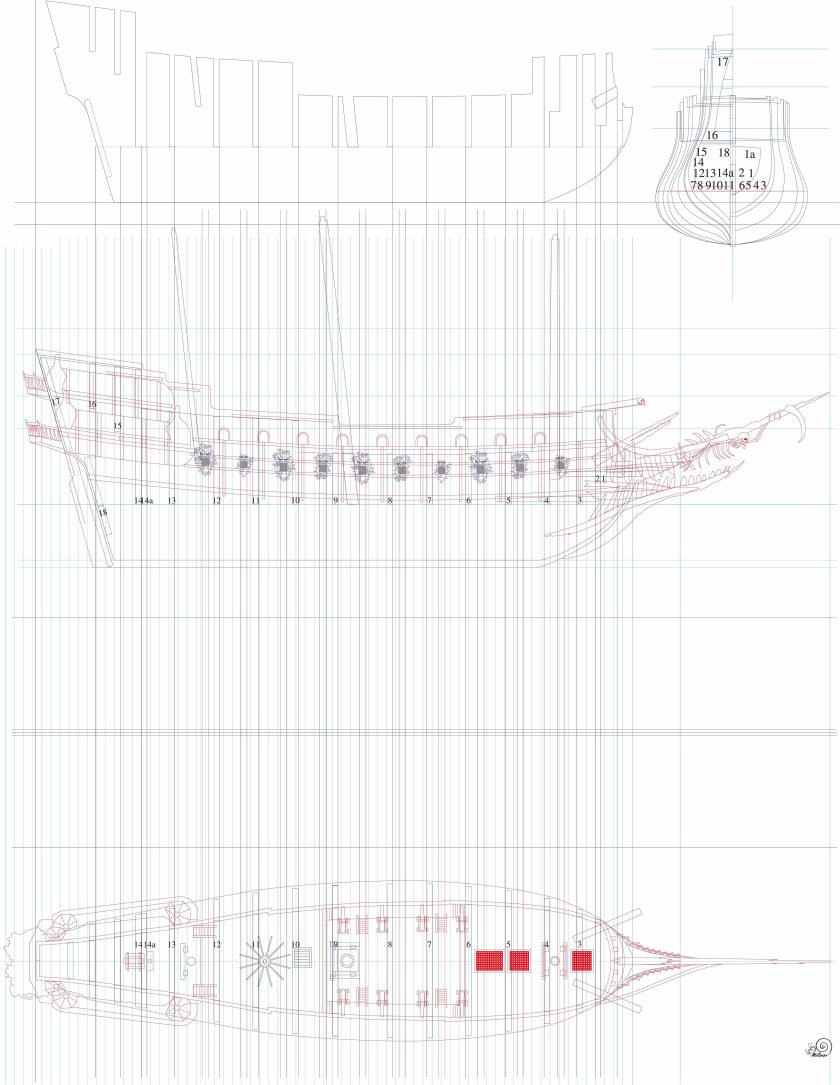 Летучий голландец корабль модель чертежи
