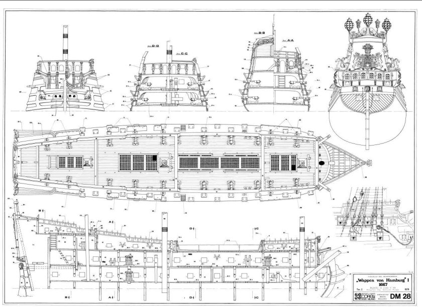 Чертеж корабля prins Willem