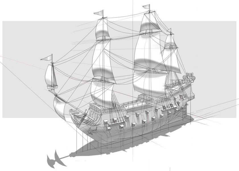 Фрегат черная Жемчужина корабль