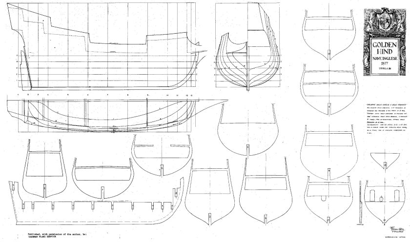 Шпангоуты корабля чертежи чёрная Жемчужина