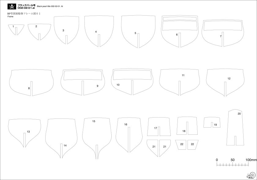 Чёрная Жемчужина корабль модель чертежи
