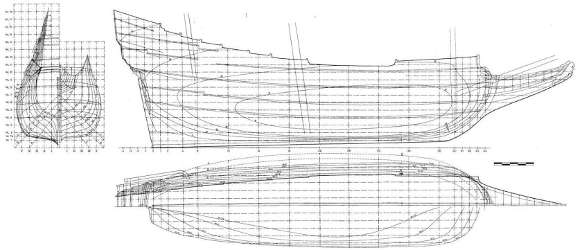 Чертежи модели летучего голландца