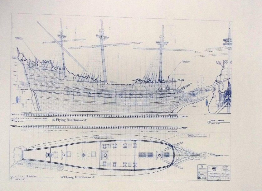 Чертежи модели летучего голландца