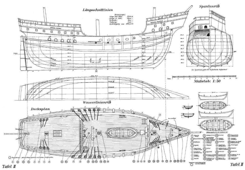 Санта Мария чертежи корабля