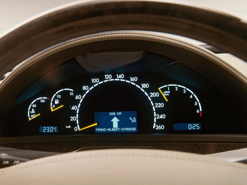 Mercedes Benz s 220 приборная панель