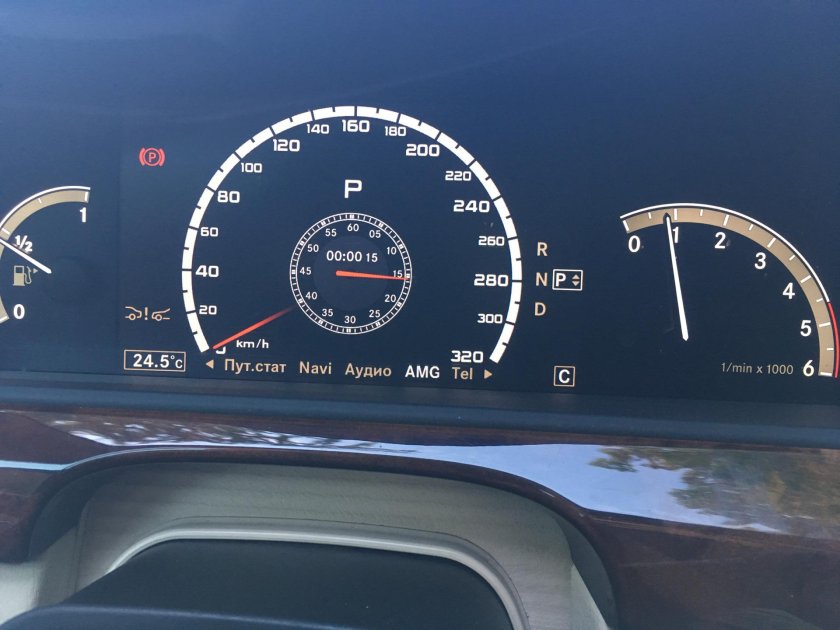 Mercedes Benz w221 панель приборов