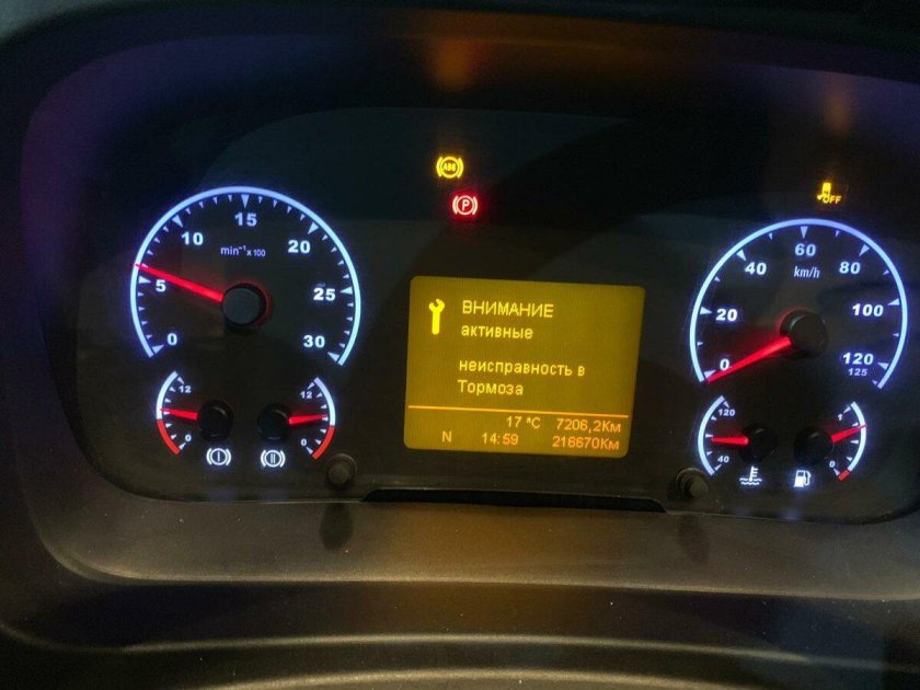 Приборная панель КАМАЗ 5490 Нео