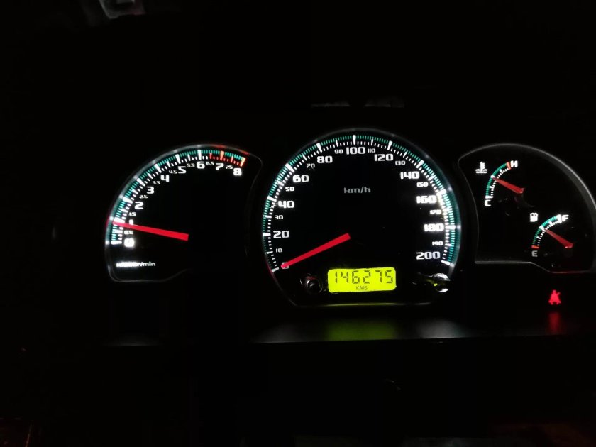 Daewoo Nexia Пересвет приборной панели