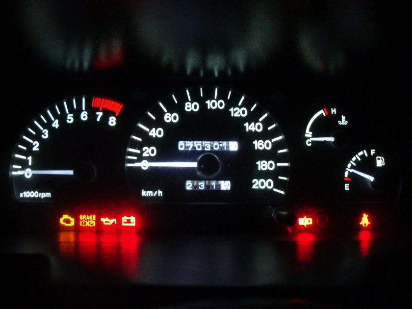 Лампы в приборной панели Дэу Нексия n100