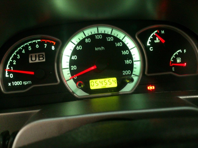 Daewoo Nexia n150 белая подсветка панели