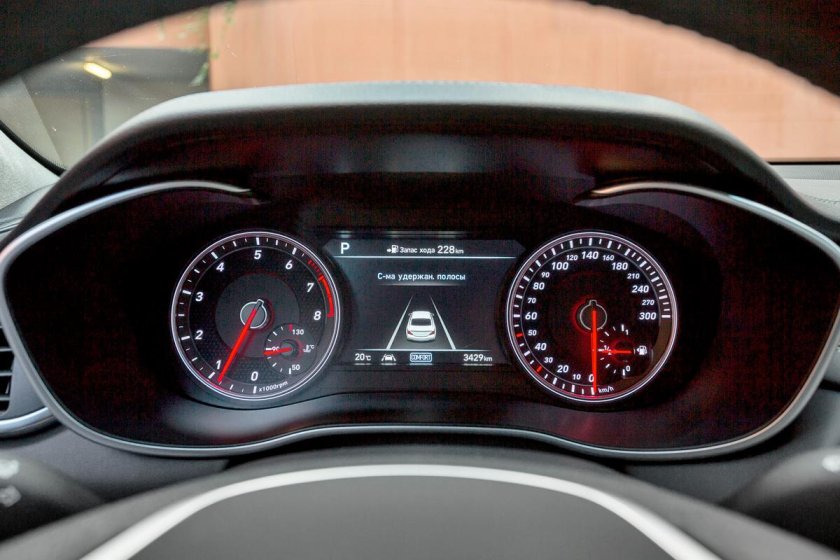 Приборная панель Генезис g80