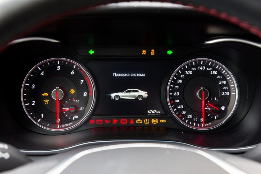 Приборная панель Генезис g80