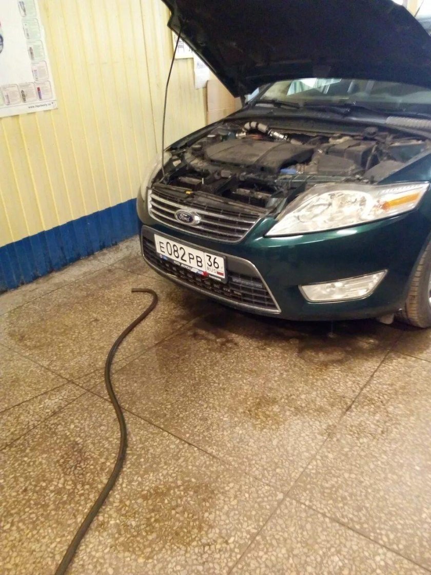 Мойка радиатора кондиционера Форд Мондео 4