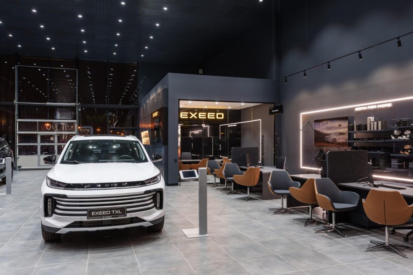 Оформление зоны выдачи автомобиля