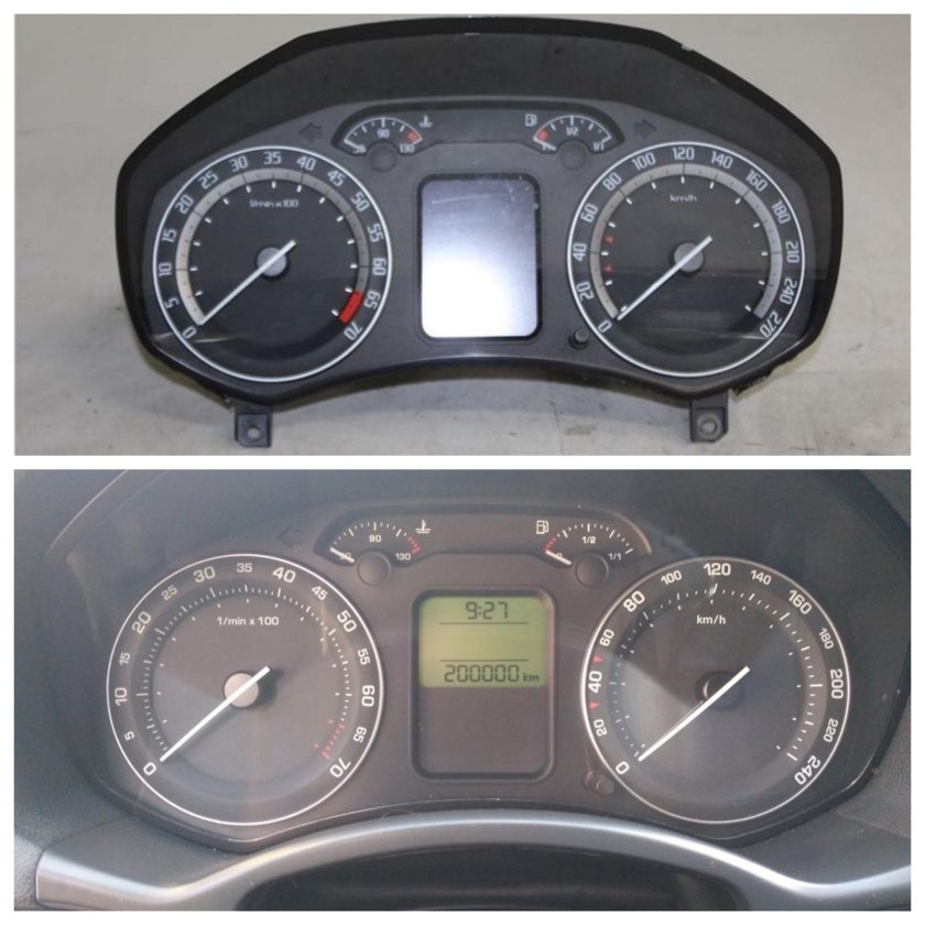 Skoda Octavia a5 панель приборов
