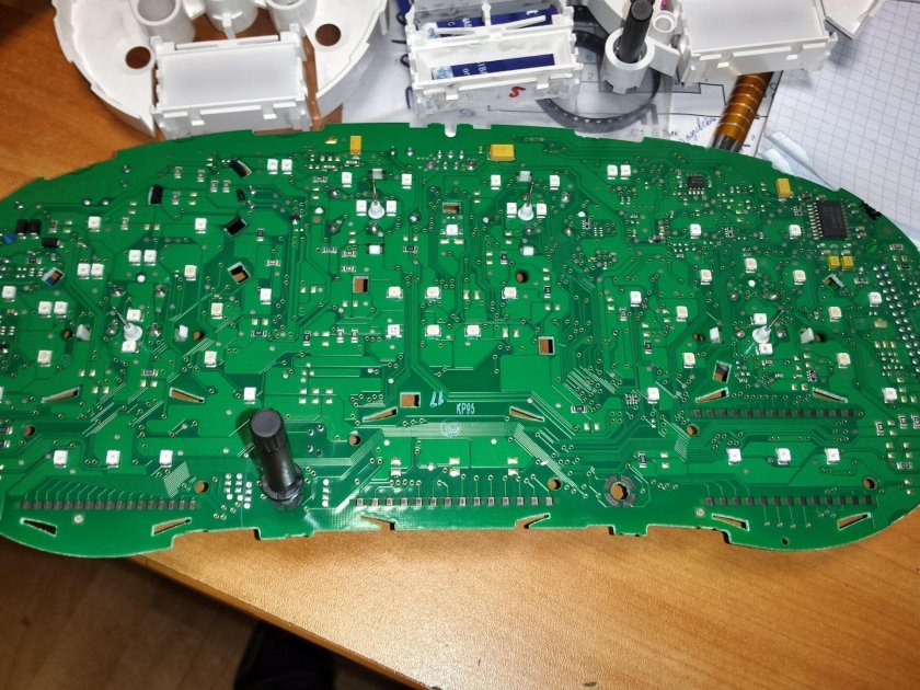 Пересвет приборной панели Skoda Octavia Tour