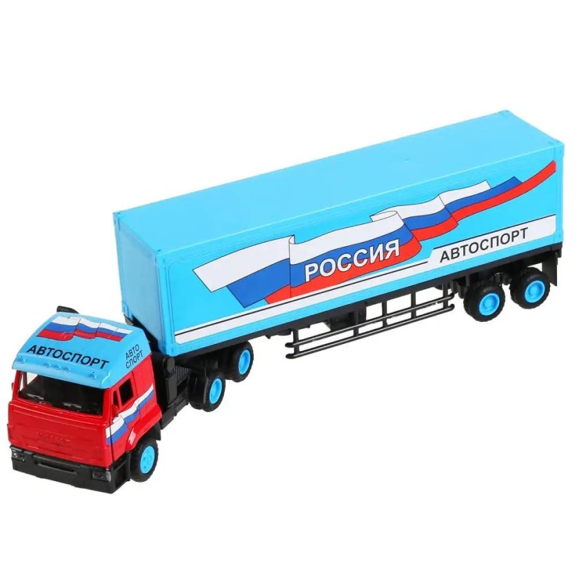 Фура Технопарк КАМАЗ овощи и фрукты (ct10-108-8) 1:43