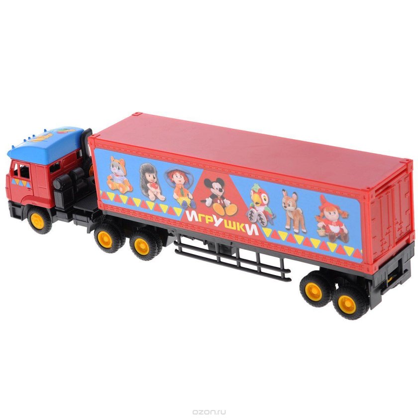 КАМАЗ игрушка с прицепом Технопарк