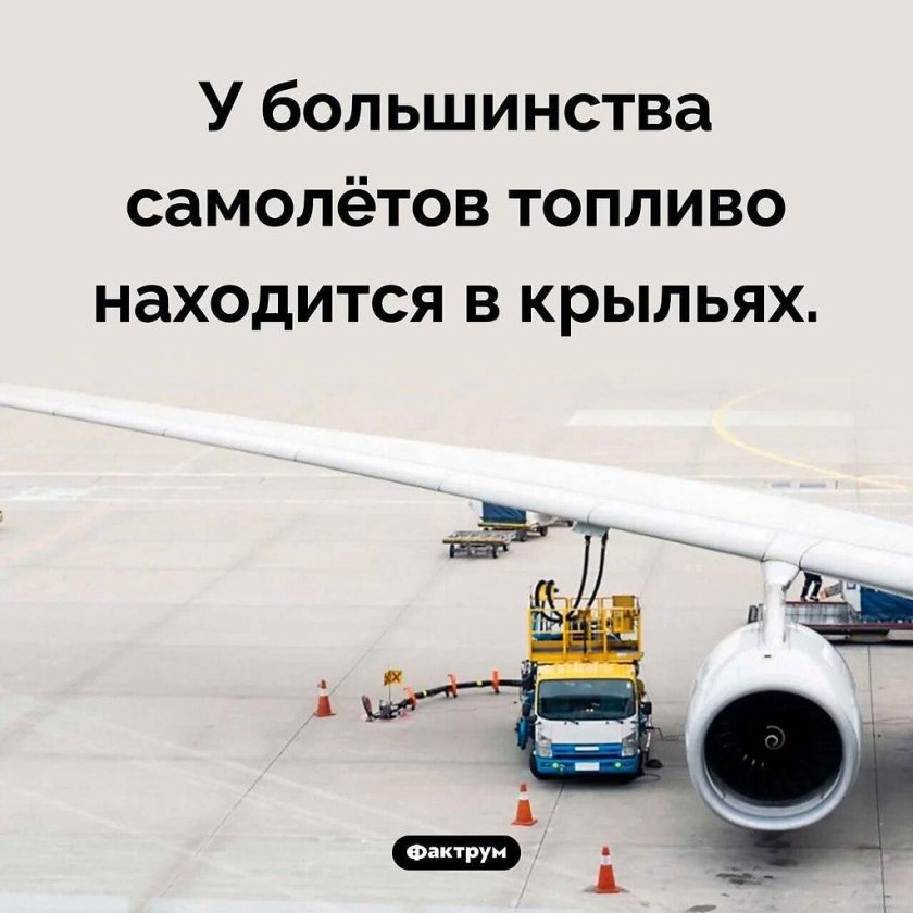 Где находится топливо в самолете