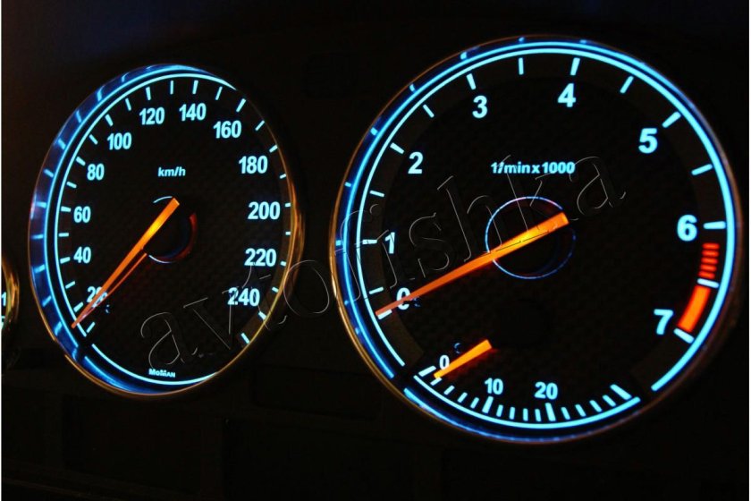 Шкалы приборов BMW e46