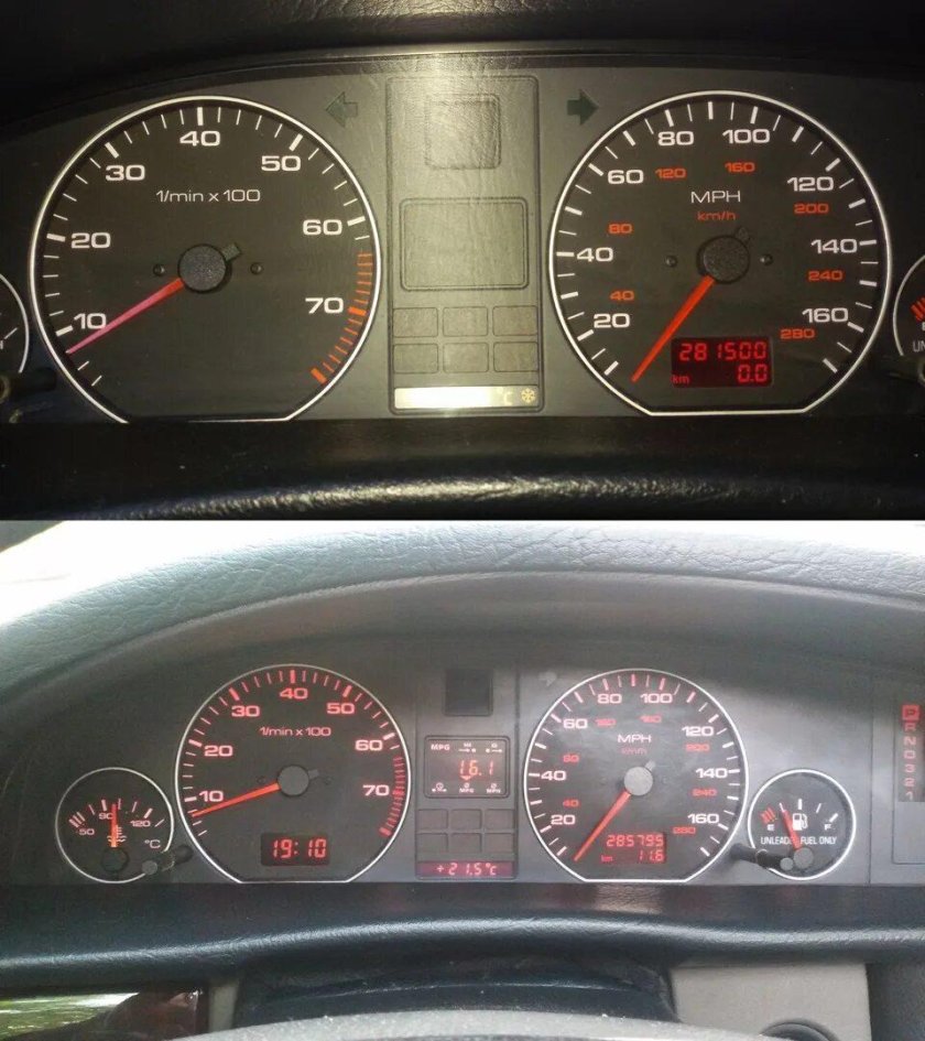 Audi a6 c4 приборная панель