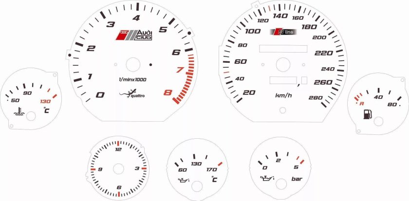 Шкала спидометр Ауди 80