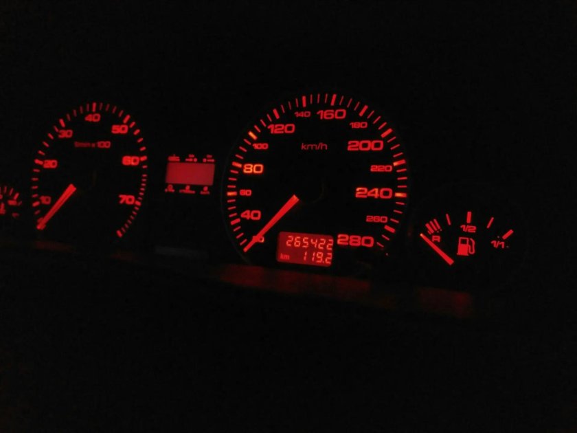 Подсветка панели приборов Ауди 100 с4