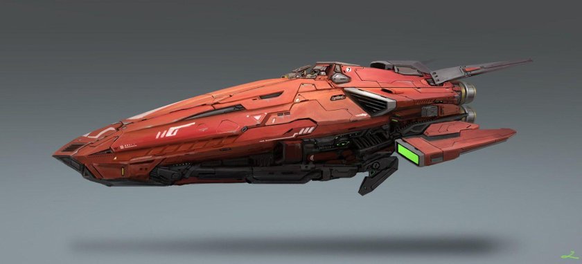 Sci Fi космический корабль Канонерка