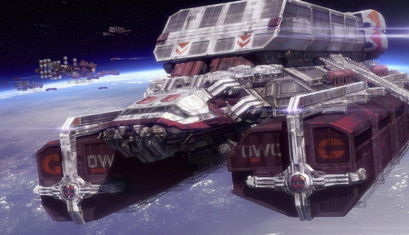 Космический грузовой корабль Sci Fi