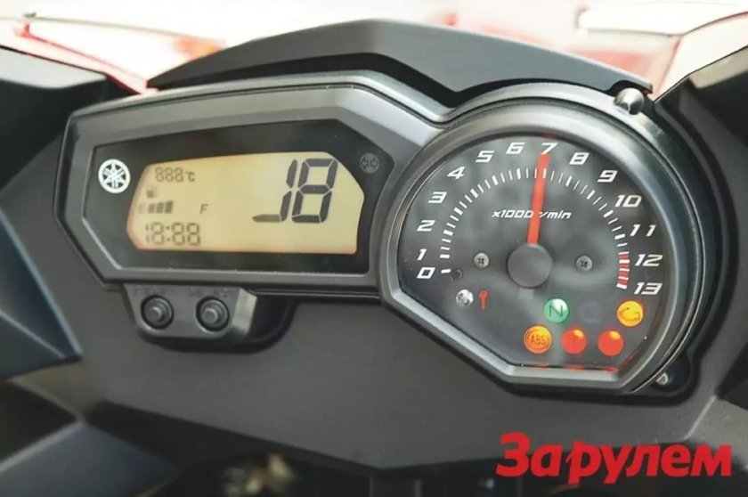Yamaha xj6 приборная панель