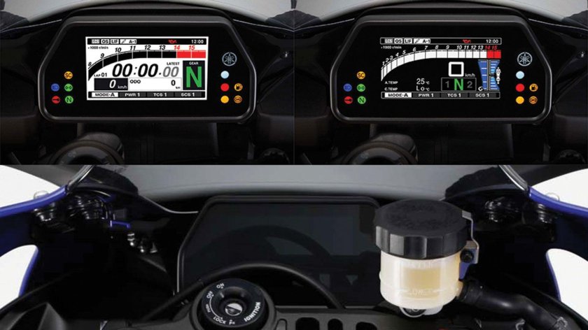 Yamaha r1 приборка