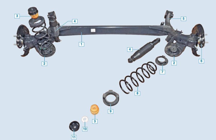 Задняя подвеска Солярис 2
