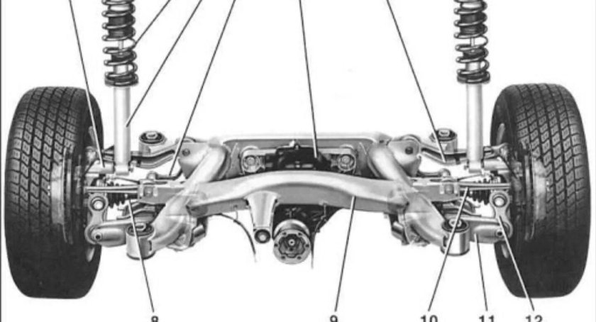 BMW e39 задняя подвеска схема