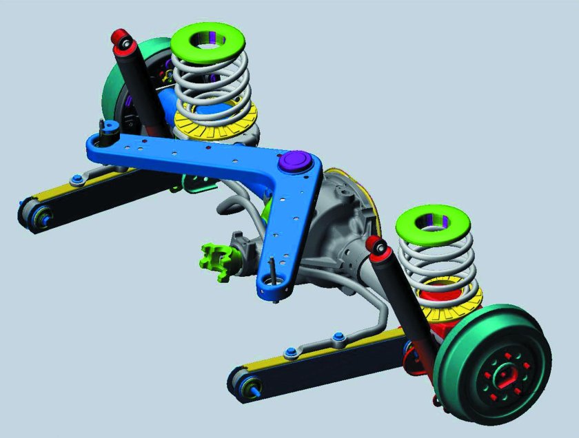 Jeep Liberty задняя подвеска