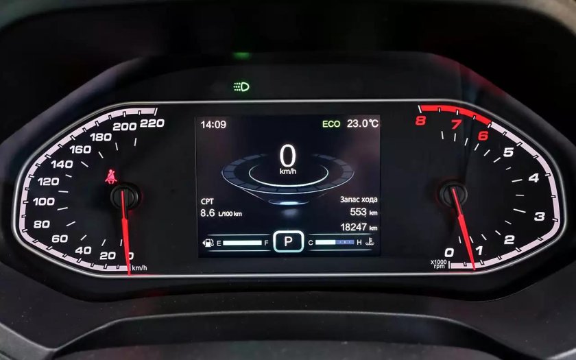 Chery Tiggo 7 Pro приборная панель