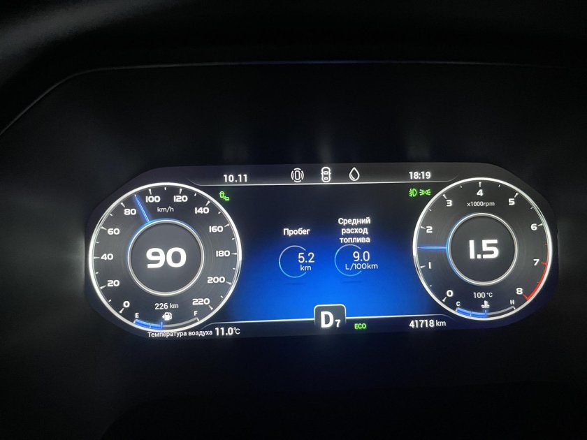 Панель приборов Тигго 8