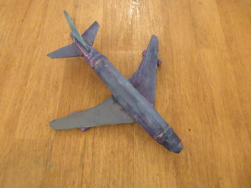 Самолет ил 86 из бумаги